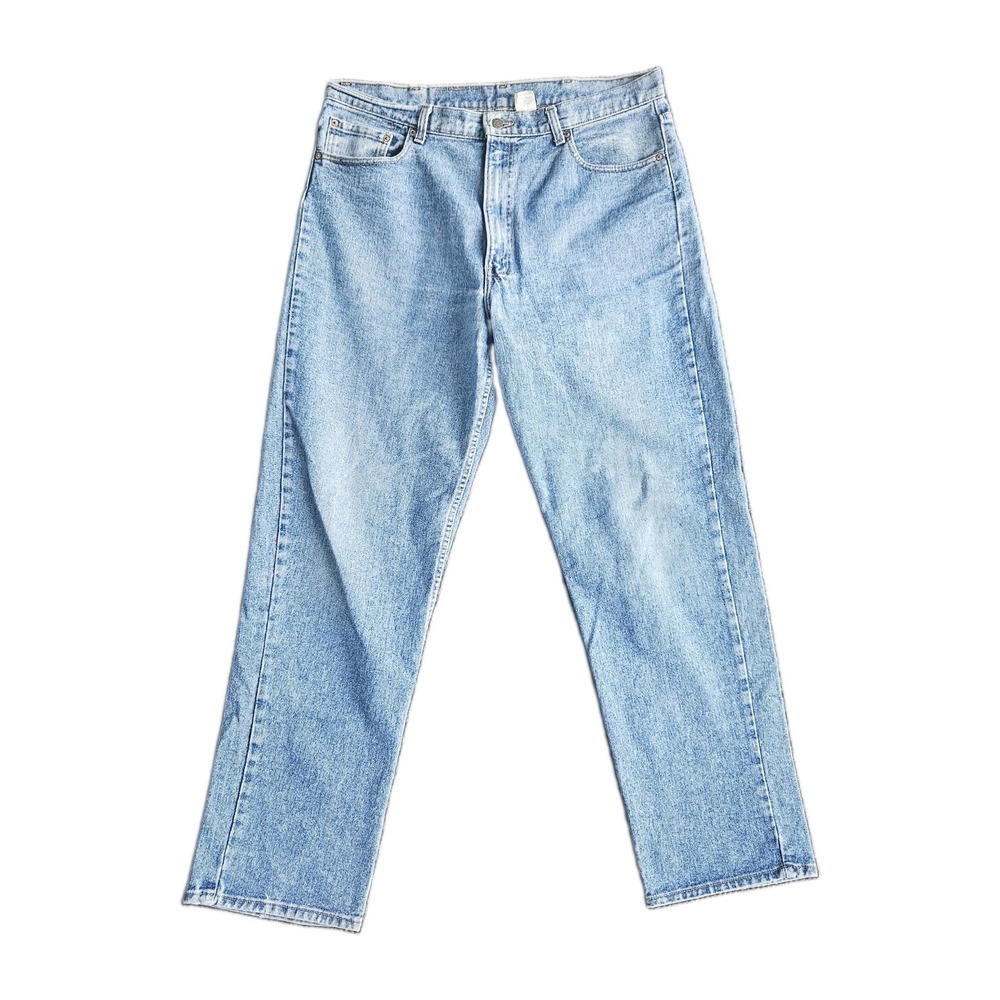 Vintage Levi's 554 Jeans Mens 40x34 Relaxed 100% Cotton Light Wash USA Made 1993